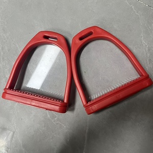 Black <b>Engineering</b> <b>Plastic</b> Equestrian Tool Accessories with Anti Slip Rubber Pads - High-strength Stirrups - Product Image 5