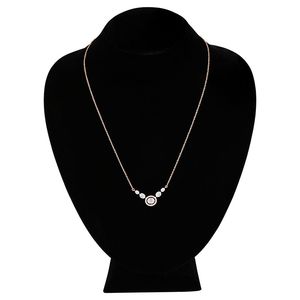 Collier pendentif cerf-volant triple halo en or rose 14 carats de luxe avec chaîne fine, bijoux délicats pour femme, cadeau d'anniversaire ou de mariage - Product Image 2