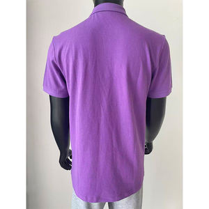 Fabricant de vêtements, polos en tricot pour hommes à manches courtes élégants, logo et couleur personnalisés, col uni, polo en laine pour hommes - Product Image 2