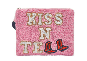 Pochette artisanale brodée de perles, porte-monnaie fait main en perles de rocaille, sac de mode personnalisable pour femme - Product Image 3