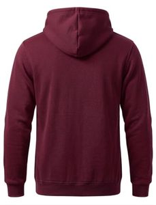 เสื้อฮู้ดผู้ชาย STELLAR ผ้าฝ้าย 100% ระบายอากาศได้ดี เป็นมิตรกับสิ่งแวดล้อม เหมาะสำหรับฤดูหนาว สีเบอร์กันดี บุขนด้านใน น้ำหนัก 300 กรัม ทรงปกติ - Product Image 1