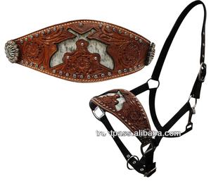 Hebilla de cuero con diseño de pistola occidental de primera calidad, de hierro y níquel, con brillo, para halter de caballo, en varios colores de cuero, ¡la más vendida! - Product Image 3