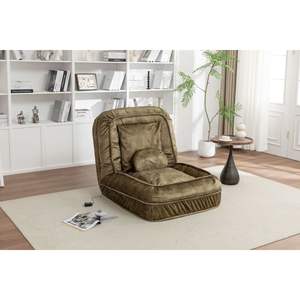 Letto imbottito per cani da compagnia per adulti con 5 posti regolabili e massaggio con cuscino a sacco divano con 2 cuscini morbidi per uso soggiorno - Product Image 1