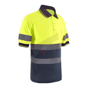 Camisetas Polo de Seguridad de Manga Corta con Alta Visibilidad Reflectante, Camisetas de Seguridad Reflectantes - Product Image 3