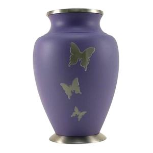 Crtion d'urn classique en métal solide pour adulte, Tri Band gravée en argent pour ceintures naturelles, Service commémoratif, souvenir assorti - Product Image 2