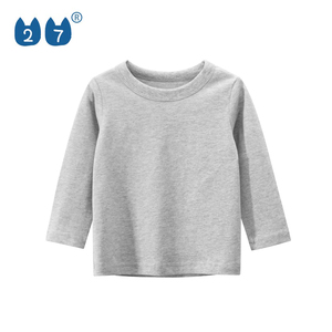 T-shirt en tricot à manches longues pour homme, couleur unie, col rond, coupe classique, style décontracté, 100% coton, rouge - Product Image 5