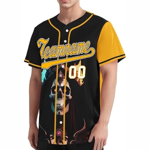 Maillot de baseball sublimé athlétique en tissu polyester premium pour les performances en match de baseball - Product Image 1