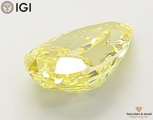 Diamante Cultivado en Laboratorio con Corte Pera, Color Amarillo Intenso, Claridad VS2, 2.52 Quilates, con Certificado IGI para Anillo de Compromiso Personalizado - Product Image 5