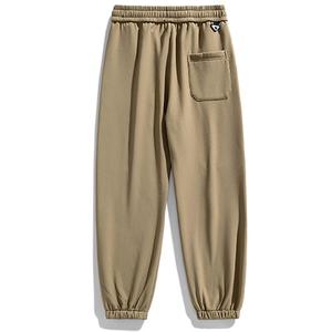 Pantalon de survêtement décontracté pour homme 100 % coton respirant, séchage rapide, coupe large, coupe-vent, avec cordon de serrage, idéal pour le sport et la randonnée printanière - Product Image 2