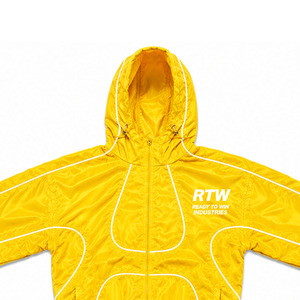 Conjunto Deportivo RTW Amarillo de Manga Larga con Capucha y Cremallera, Deportivo, de Poliéster, Unisex para Adultos, Ligero y de Secado Rápido para Verano - Product Image 3