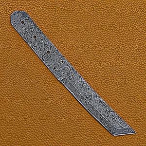 Couteau de Chef Personnalisé Fait Main Jexmoo, Lame en Acier Damas (Épaisseur 3,0 mm, Longueur 5,9 pouces), Étui en Cuir - Cadeau - Product Image 6