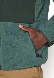 Chaqueta de bombardero de lana polar de Sherpa para hombre hecha a medida, soporte fino con cremallera, revestimiento de invierno, ropa de calle de estilo callejero - Product Image 4