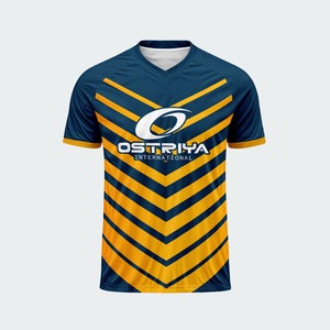 Camiseta de Fútbol Ligera, Transpirable y de Secado Rápido con Cuello en V para Adultos, Ropa Deportiva Personalizada, Color Sólido, Impresión de Nombre, Alta Calidad - Product Image 6