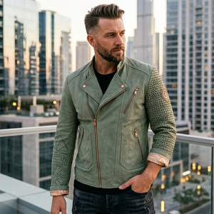 Veste en cuir véritable, prix de gros, haute qualité, veste en cuir personnalisée, veste en cuir d'hiver pour homme à prix avantageux - Product Image 1