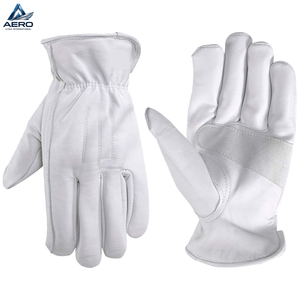 Newest High-Quality Comfort-Fit White Durable and Flexible Hand Protection For Industrial Maintenance Leather Work <b>Gloves</b> - Product Image 1