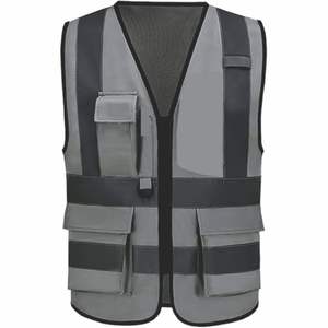 Gilet de sécurité moderne personnalisable de haute qualité 2026 pour adultes unisexes, avec 5 compartiments et poches multidimensionnelles, logo personnalisé pour la vente - Product Image 6