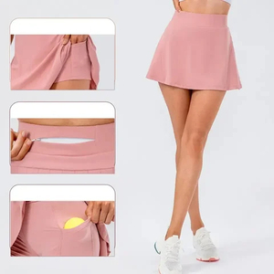 Women's Lightweight High-Performance Tennis Skirt Breathable Short Custom Front Waist Options Eco-Friendly Customized Colors - Product Image 2