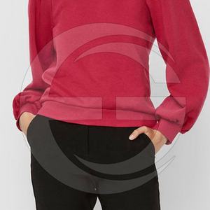 Wholesale Price Best Quality Durable High Neck Sweatshirt Women Custom <b>Dropped</b> Shoulder Crewneck Fleece Cotton/Polyester Winter - Product Image 4