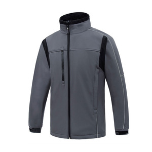 Chaqueta Softshell Impermeable y Transpirable para Hombre, Venta al Por Mayor, Cierre de Cremallera Resistente al Desgaste, Ropa de Exterior Resistente al Viento con Estampado - Product Image 1