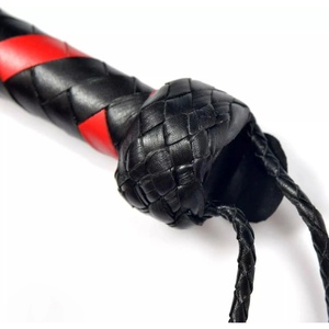 แส้หนังทำมือแบบกำหนดเอง รุ่นใหม่ล่าสุด อุปกรณ์บอนด์เดจสำหรับผู้ใหญ่ มาตรฐานสากล พร้อมกระเป๋า - Product Image 3