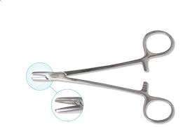 Portaagujas Halsey de 6 Pulgadas con Punta de Carburo de Tungsteno |   Pinzas de Sutura Quirúrgicas Dentales y Médicas de Ortodoncia de Dentavex - Product Image 2