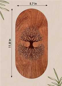 Planche Sadhu en bois faite à la main avec clous en cuivre – Outil premium pour le yoga, la méditation, les séances d'entraînement et les décorations murales - Product Image 2