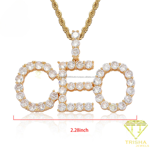 จี้เพชรโมอิสซาไนต์แบบ Iced Out สั่งทำได้ พร้อมสร้อยเชือก สไตล์ฮิปฮอป สำหรับผู้ชายและผู้หญิง - Product Image 6