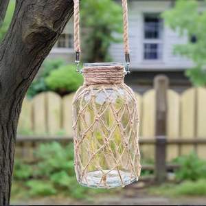 Florero de Yute de Diseño Personalizado – Porta Flores Decorativo Hecho a Mano con Fibra Natural para Decoración del Hogar y Tiendas - Product Image 1