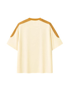 T-shirt oversize, t-shirt color block, t-shirt streetwear, t-shirt à épaules tombantes, chemise oversize unisexe, mode minimaliste, haute qualité - Product Image 2