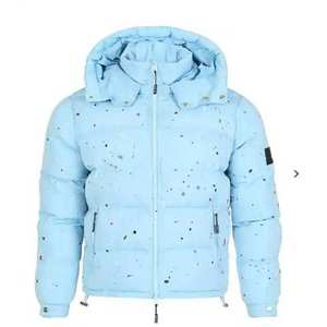 Custom OEM Printed Puffer Jacket for <b>Men</b> Customized Logo Casual Winter Jacket for <b>Men</b> with Pockets in Multi Colors Puffer Jacket - Product Image 1