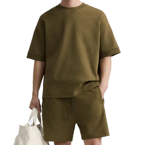 เสื้อยืดฤดูร้อนแบบใหม่ระบายอากาศได้ดีสำหรับผู้ชาย ชุดเซ็ตสั้นสำหรับชุดกีฬาพิมพ์ลายแฟชั่น เสื้อยืดแขนสั้น - Product Image 1