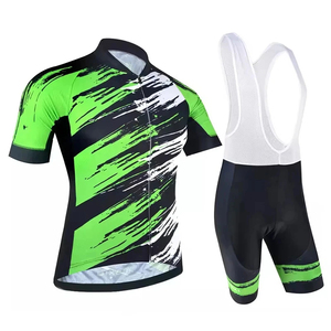 OEM Custom Sublimation <b>Cycling</b> Jersey Set Unisex Plus Size Bib Shorts High Quality Breathable Bicycle Uniform Sportswear - Product Image 1