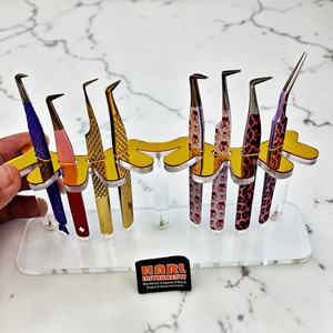 Soporte Personalizable para Pinzas de Pestañas, Diseño de Pestañas, Soporte Reutilizable de Acrílico para Pinzas, Caja de Almacenamiento para Pinzas de Pestañas, Suministros para Pestañas - Product Image 6