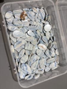 Cabochons lisses en scheolite bleue naturelle (coupes brillantes Marquise/Octogone/Ovale/Poire) 5-25 grammes pour la fabrication de bijoux en vrac - Fournisseur tiers - Product Image 6