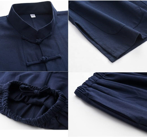 Uniformes de Kung Fu al por Mayor, Económicos, Personalizados, Duraderos y Transpirables, Conjuntos de Artes Marciales, Chaqueta de Manga Larga y Pantalones, 100% Algodón, para Hombre - Product Image 2