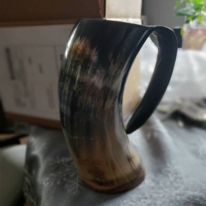 Mug en corne de Viking de qualité supérieure, décoratif, artisanal, décoration nordique pour la maison, vaisselle pour bière et vin, mugs pour mariage et fêtes, au meilleur prix - Product Image 5