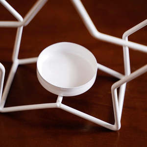 Portavelas de Metal en Forma de Estrella, Decoración Navideña Moderna, Artesanía, Decoración para el Hogar - Product Image 6
