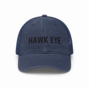 Gorra Trucker de Malla Ojo de Halcón Ajustable Unisex Casual con Diseño de Letras Bordadas en la Parte Delantera para Usar en las Cuatro Estaciones - Product Image 4
