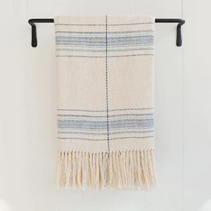 Manta de Alta Calidad para Sofá, Cama, Viajes, Hotel u Oficina, Color Sólido, 100% Algodón, con Borlas Tejidas, Ideal para Regalo - Product Image 5