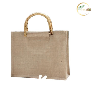 Sac messager en jute écologique avec intérieur laminé imperméable, sac bandoulière pour les voyages en plein air et l'usage quotidien - Product Image 2