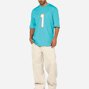 Maglia Personalizzata Unisex da Football Americano, Stampa Sublimatica, Antibatterica, 100% Poliestere, Oversize, Scollo a V, Streetwear, OEM Privato - Product Image 6