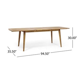 Set da Pranzo da Giardino in Legno di Acacia con Tavolo Allungabile e 6 Sedie Grigie - Product Image 3
