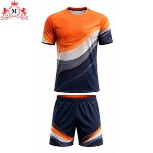 ชุดเสื้อฟุตบอลสีม่วงสำหรับผู้ชาย แบบระบายอากาศได้ดี ผลิตจากโพลีเอสเตอร์ 100% ชุดยูนิฟอร์มฟุตบอลสำหรับผู้ใหญ่ - Product Image 3