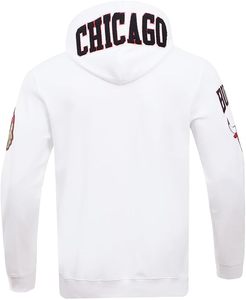 Sudadera con capucha blanca para hombre, con cremallera completa, logotipo de toro bordado, corte regular, informal - Product Image 4