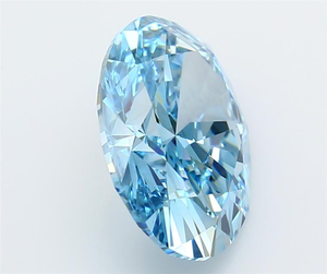 Magnifique diamant bleu ovale de 7 carats |   Diamant elliptique de couleur fantaisie rare pour un chef-d'œuvre de haute joaillerie sur mesure - Product Image 6