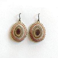 Boucles d'oreilles pendantes faites à la main en perles de rocaille, bijoux de mode indiens, multicolores, brodées, tendance, pour femmes, à porter en soirée