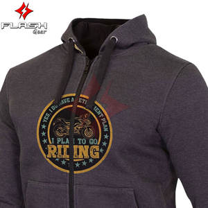 Sudadera con Capucha de Protección para Motociclistas, Unisex, con Certificación CE, Protección para Zonas de Impacto Reforzadas, Forro de Malla Fija y Transpirable - Product Image 5