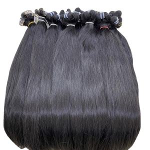 Haute Qualité 1B Couleur Soyeux Naturel Droite Vierge Extensions de Cheveux Humains Vietnamien Cheveux Bruts Double Trame Machine Tendance Chaude Cheveux - Product Image 5