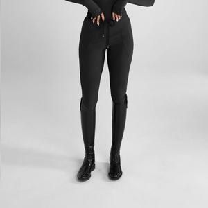 High Quality 4-way Stretch Horse Riding Breeches Leggings Tights <b>Equestrian</b> Wear Pants on Technical Fabric with Soft Feel - Product Image 5