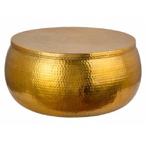 Nouvel arrivage Table basse ronde en fer martelé à la main Table de canapé d'appoint décorative en cuivre contemporaine pour chambre à coucher appartement - Product Image 2